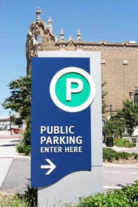 Factory China Custom Design Reserved Parking Lot Sign Traffic Signs Road Signs