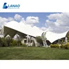 Park steel frame architecture PVC fabric roofing system tensile membrane structure canopy tent for public space