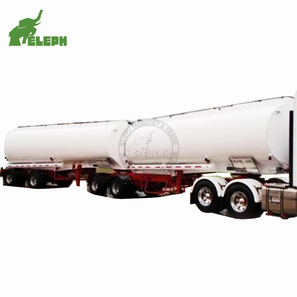 
water oil fuel diesel Double superlink interlink Tank drawbar Trailer for sale (carbon steel aluminum stainless steel) 