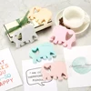 Elephant Shaped Soft Silicone Baby Teether/ Food Grade Silicone Elephant Shaped Baby Teether
