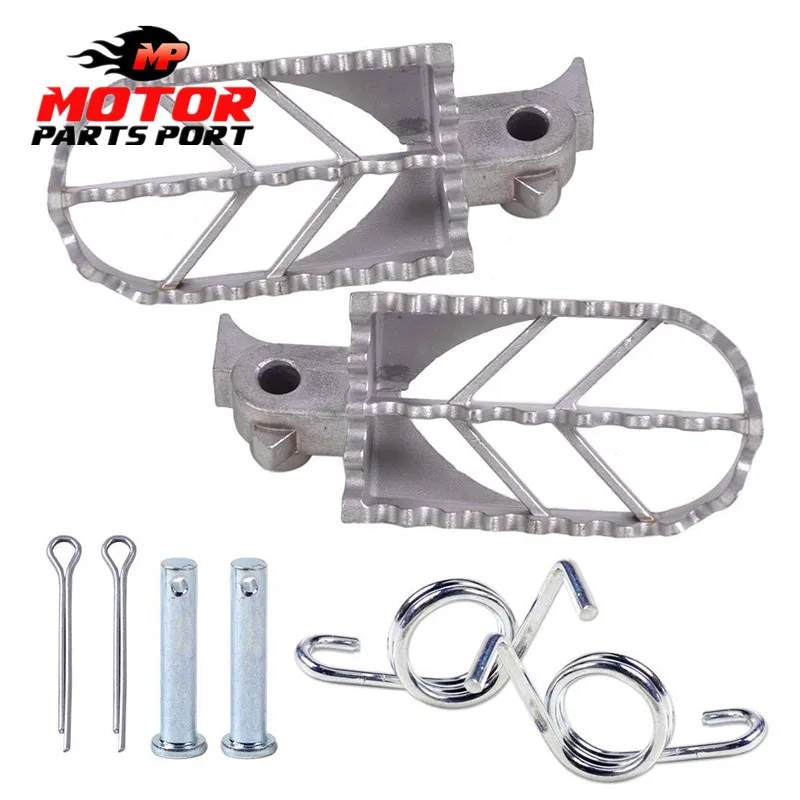 Stainless Steel Front Foot Peg Footrest Fits For Motorcycle Motocross ...