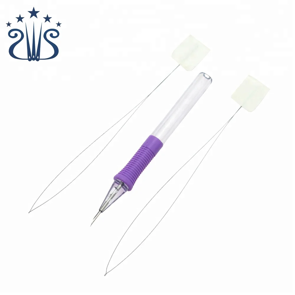 

SKC knitting tool embroidery punch needle tool and threader, Purple