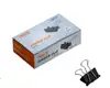Hello Partner office supplies 25mm black tubular binder clips