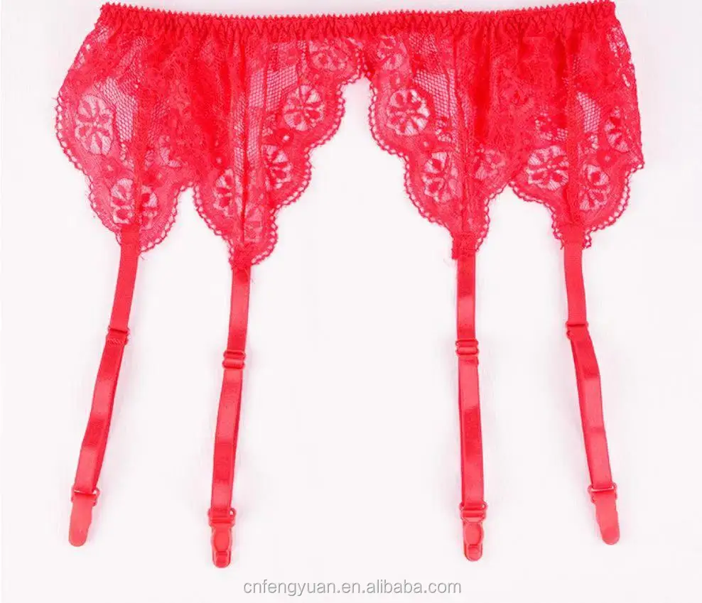 Sexy Women Lace Garter Temptation Ultra Thin Female Silk Suspender Belt