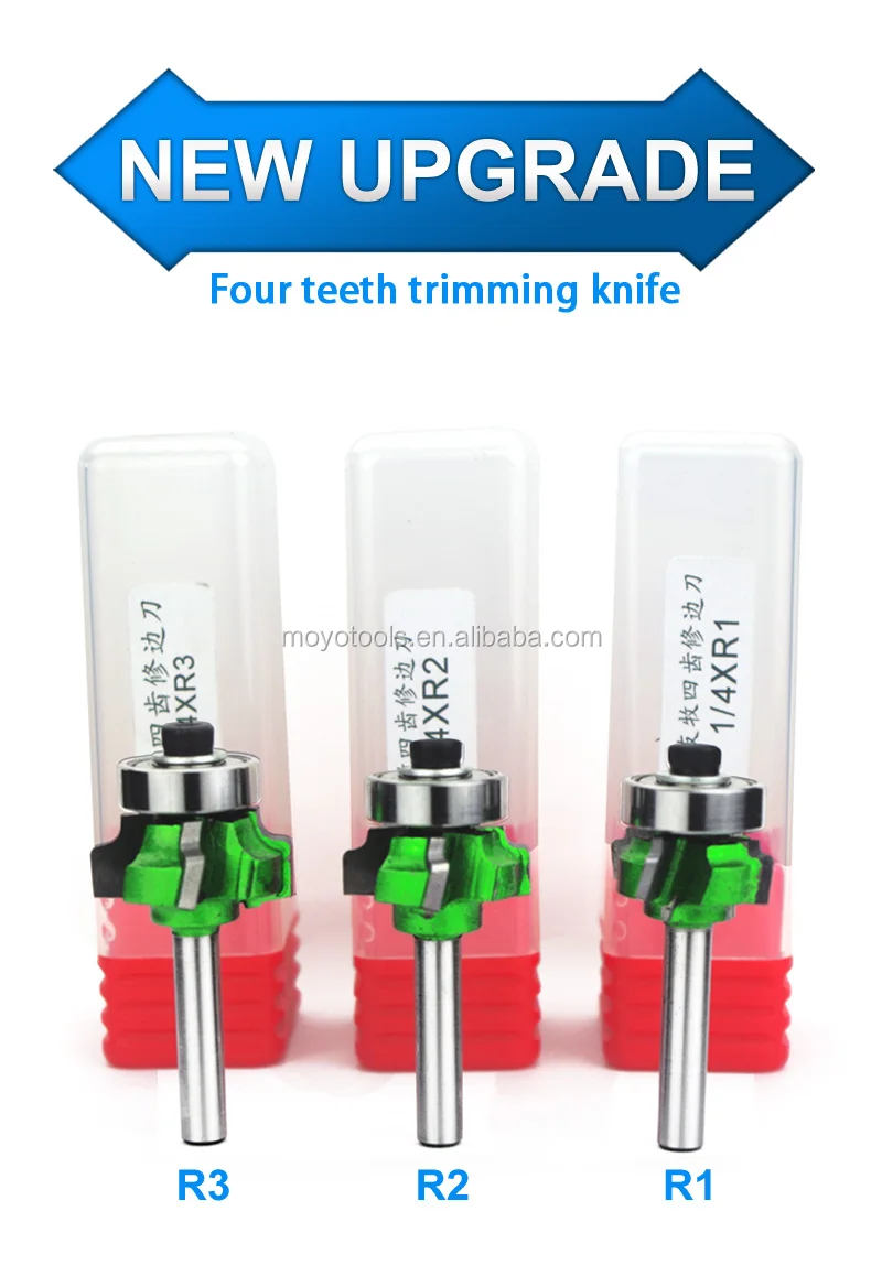 1/4" Shank Wood Edge Banding Trimming Knife Woodworking Pvc Edge