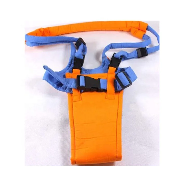 

Safety Adjustable Baby Walk Assistant Carrier Walker Baby Music for baby learning walking, Orange + blue