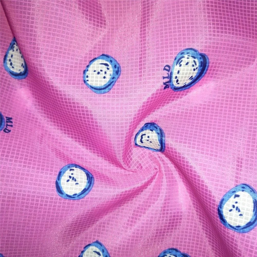 
380T 0.15 Semi Elastic Ribstop fabric 100%Polyester printing fabric for the Garments 