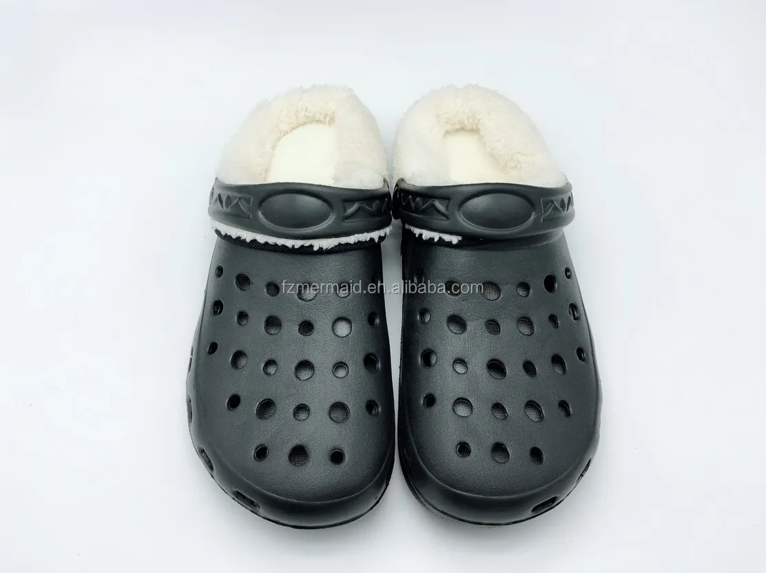 2024 New Style Eva Clogs Winter Fur slippers Lined Slipper Garden Outdoor Clogs