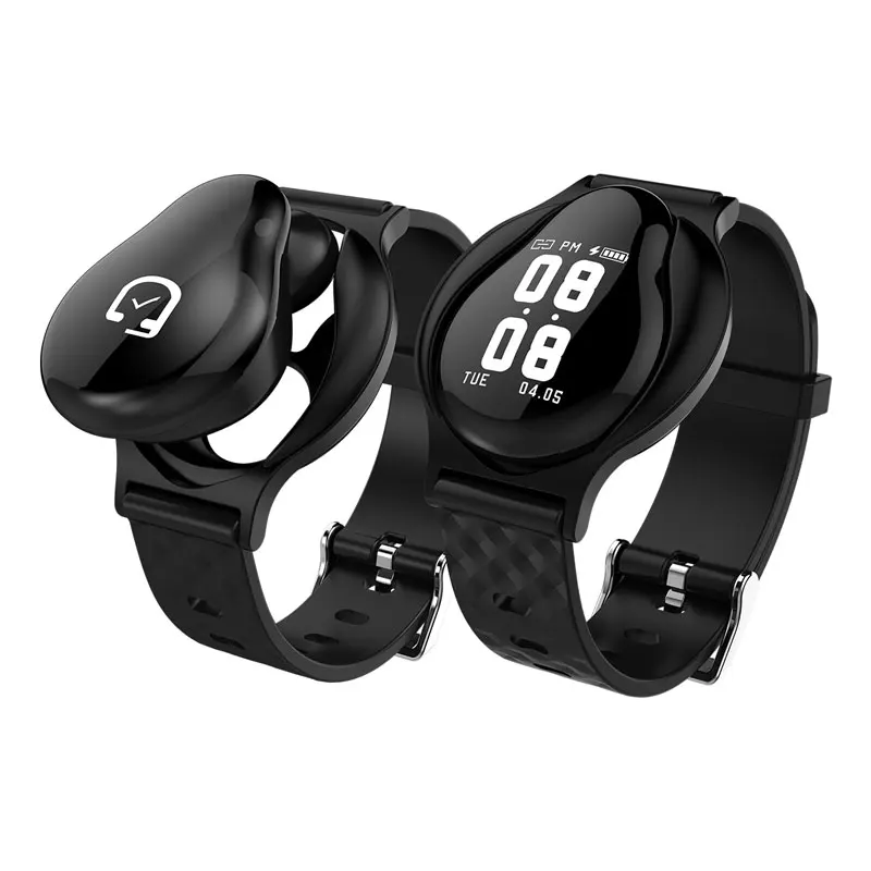 

Smart watch with Color screen bracelet wireless call headphone heart rates monitoring, blood press, Golden