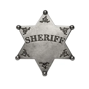 Metal Gold Plated Custom Personalized Sheriff Star Badge - Buy Sheriff ...