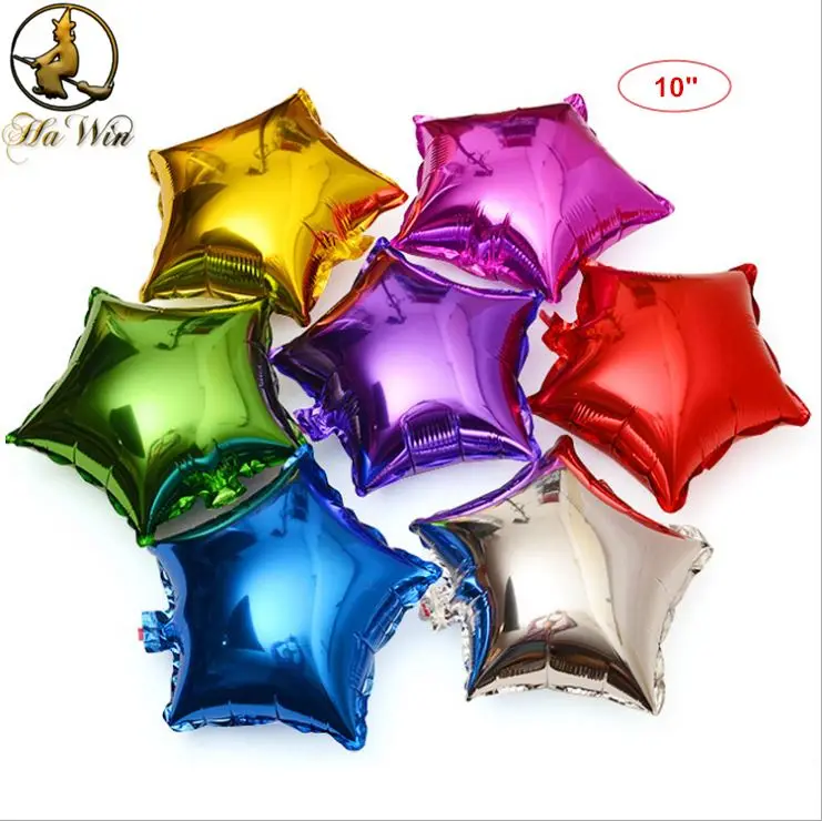 
Latest Arrival Star Shaped Balloon Multi-colored Aluminum Foil Balloon 