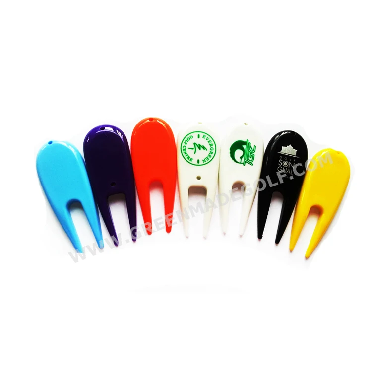 Personalized Golf Pitchfork For Sale With 2 Holes Golf Divot Tool For
