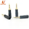 Pure version charm black 3.5mm Audio stereo four-level assembly jack to plug adapter Pure copper gold-plated standard