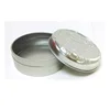 Rectangular round silver candy tin box for candy/chocolate