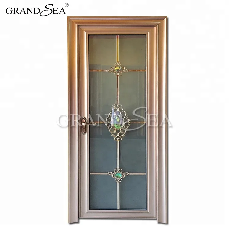 Factory Wholesale Price Exterior Door Aluminum Frosted Glass Bathroom