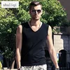Custom sleeveless undershirt/ V-neck thin vest wholesale