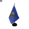 Various color design knitted polyester material US state Pennsylvania table top stand flag