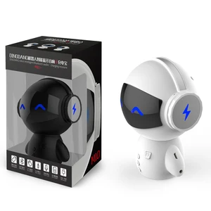 Mini Robot Bluetooth Speaker Handsfree Calls Power Bank