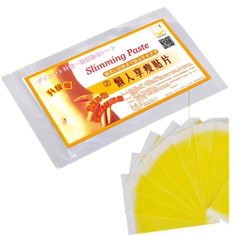 

1000 Pieces=100 Bags 100% Natural Slim Patch Weight Loss Slim Patch, Yellow
