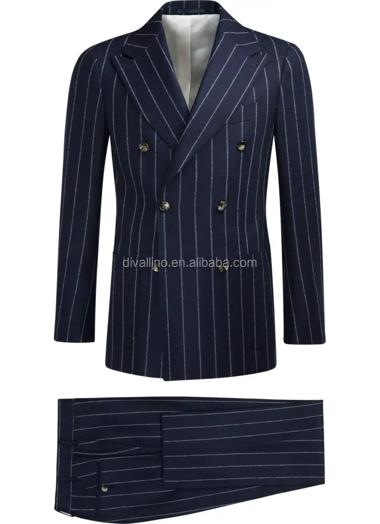 
2019 Direct Manufacturer of Double Breasted Strips Blazer with Factory Wholesale Prices 
