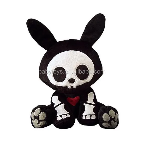 22cm- New Black Sweet Skeleton Rabbit Doll Halloween Decoration Plush Toy  Children's Holiday Gift - Temu Austria