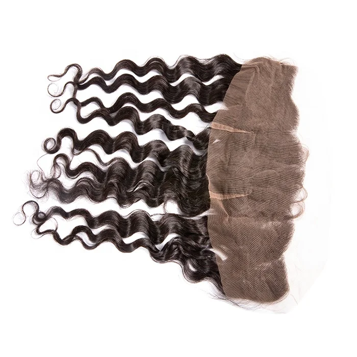 

Guangzhou hair vendor drop shipping 4*13 deep wave pre plucked lace frontal swiss lace frontal closure hair