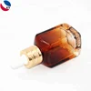 Cosmetic essential oil glass square rectangle glass dropper bottle heavy amber glass bottle with dropper screw cap
