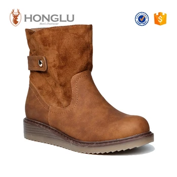 2017 Comfortable Ankle Boots For Ladies New Arrive Zipper Type