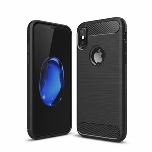 Soft TPU Carbon Fibre Style Phone Case iPhone X