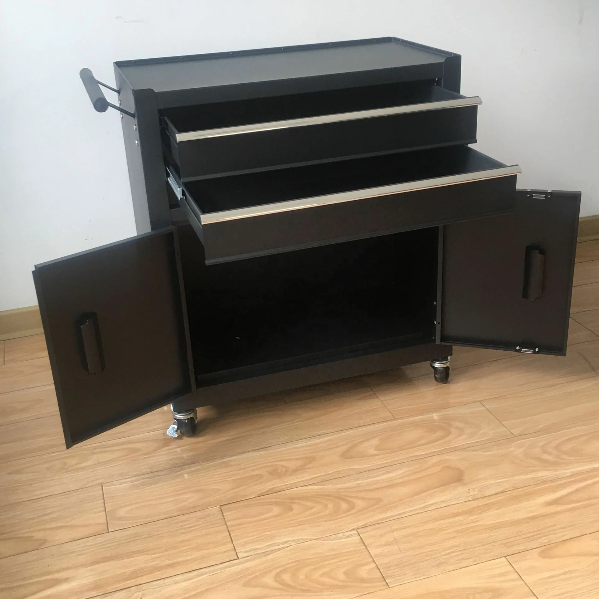 
2 Drawers and 2 doors cheap metal Cabinet Chest Trolley 