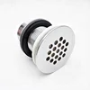 Sanitary open grid sink free running basin drain