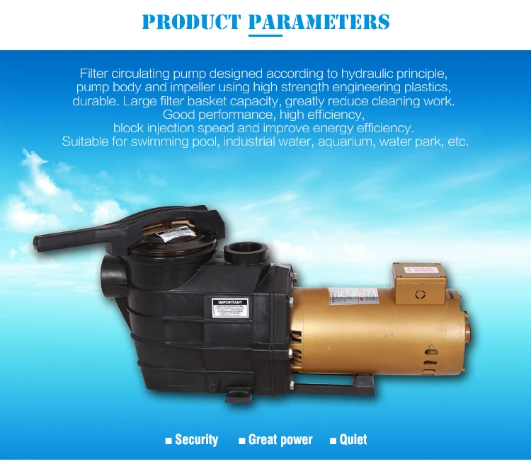 Factory Supply Commerical Electric 3HP Swimming Submersible Pool Pump