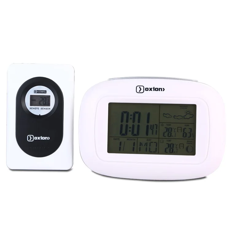 
High Quality Table Digital DCF-77 Radio Controlled Weather Station Clock 
