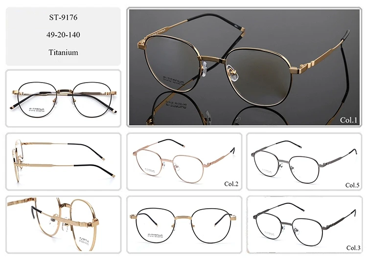 Ready Stock Luxury Custom Brand Name Optical Frame,Highend Eyeglasses Titanium Frame Handmade