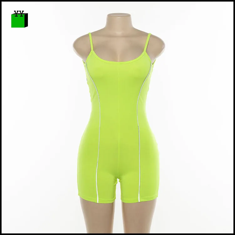 Noble high street fashion high waist polyester elastic short tight backless sexy gym sleeveless snake print jumpsuit one piece