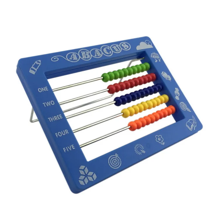 Mini Plastic Abacus Arithmetic 7 Digits Kids Maths Abacus educational Toys FOFCA 