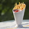 2 in 1 French Fries Salad Finger Food Cone Plastic Dip Cup