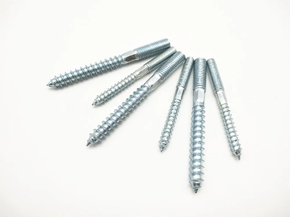 China Fastener Steel Galvanized Double Thread M8x80 Screw Dowel Buy