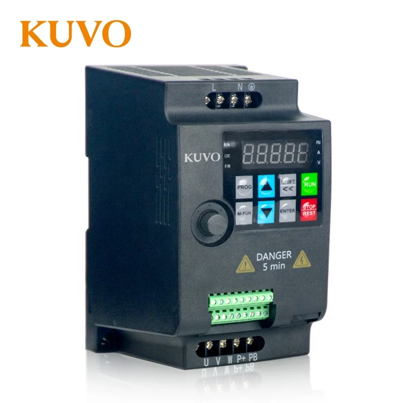 
230V Single Phase Input 1.5kw 2HP Mini VFD Variable Frequency Drive Inverter for Motor Speed Control 