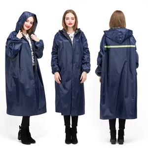 Image of 2019 Waterproof Oxford Adult Reusable Motorcycle Raincoat Outdoor Camping Eco-friendly Long Poncho Raincoat for Men