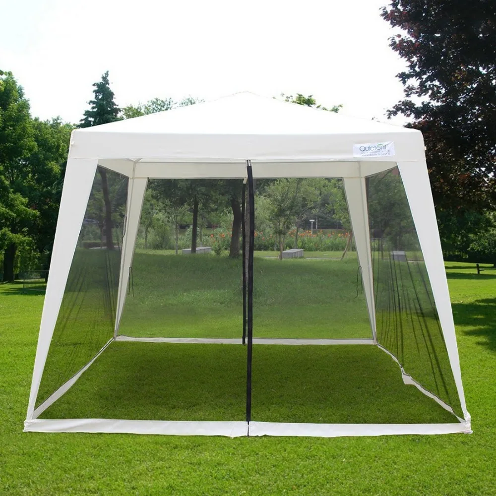 

Outdoor Canopy Gazebo tent Screen House with Fully Enclosed Mesh Side Wall, Customized