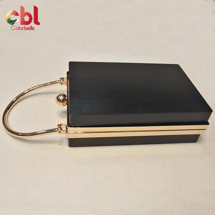 Wholesale Handbag Hardware Bag Accessories Custom Metal Box Clutch