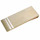 Dois Tons de ouro De Bronze do Metal Grampos do Dinheiro Grosso