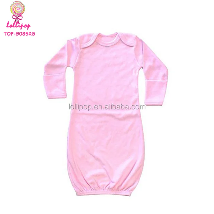 Newborn Baby Girls Solid Pink Sleeping Gown Swaddle Sack Coming Home Outfit+cap Buy Baby