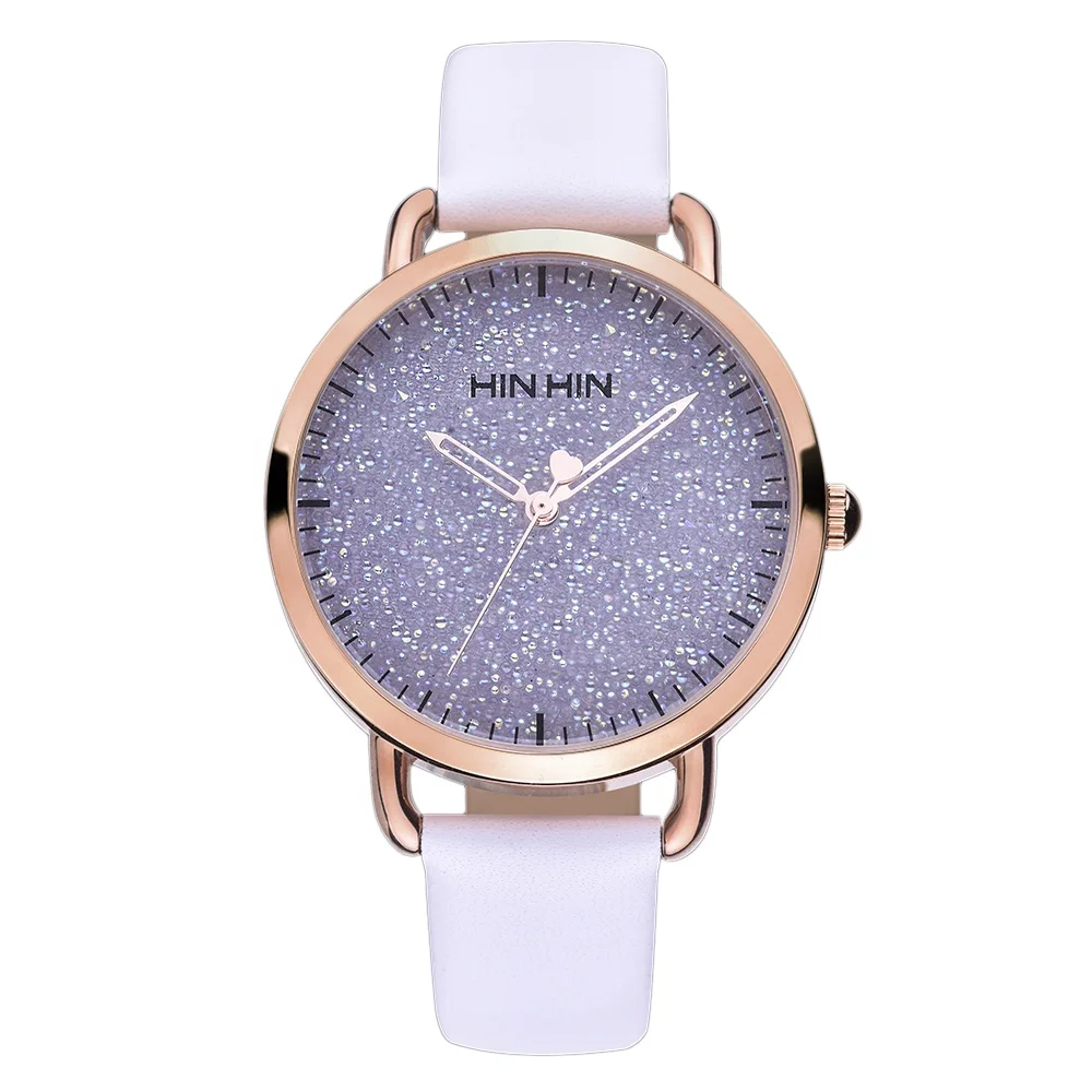 

Starry effect crystal dial bling fashion lady quartz watch for women, Multi color avaliable
