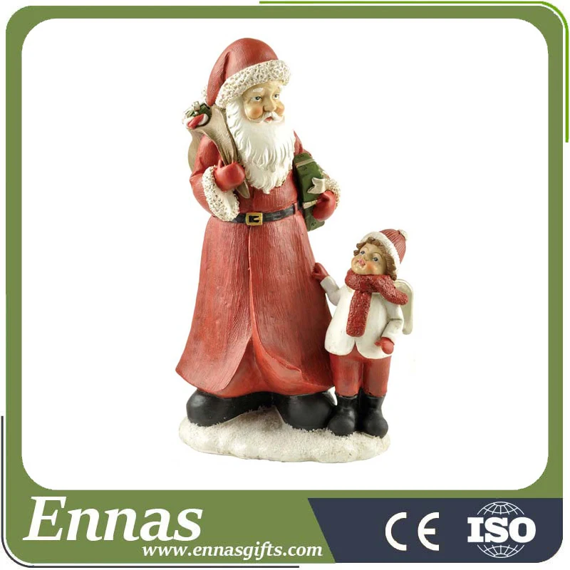 High quality polyresin santa ornament personalized resin ornaments