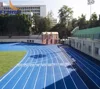 rubber running track and sports surfaces contractors field material synthetic athletic track