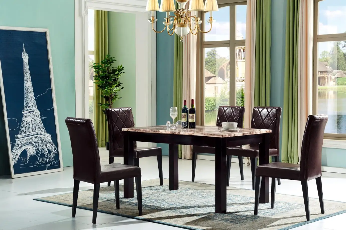 Wooden Dining Table And Chairs Set - Buy Wooden Dining Table,Dining