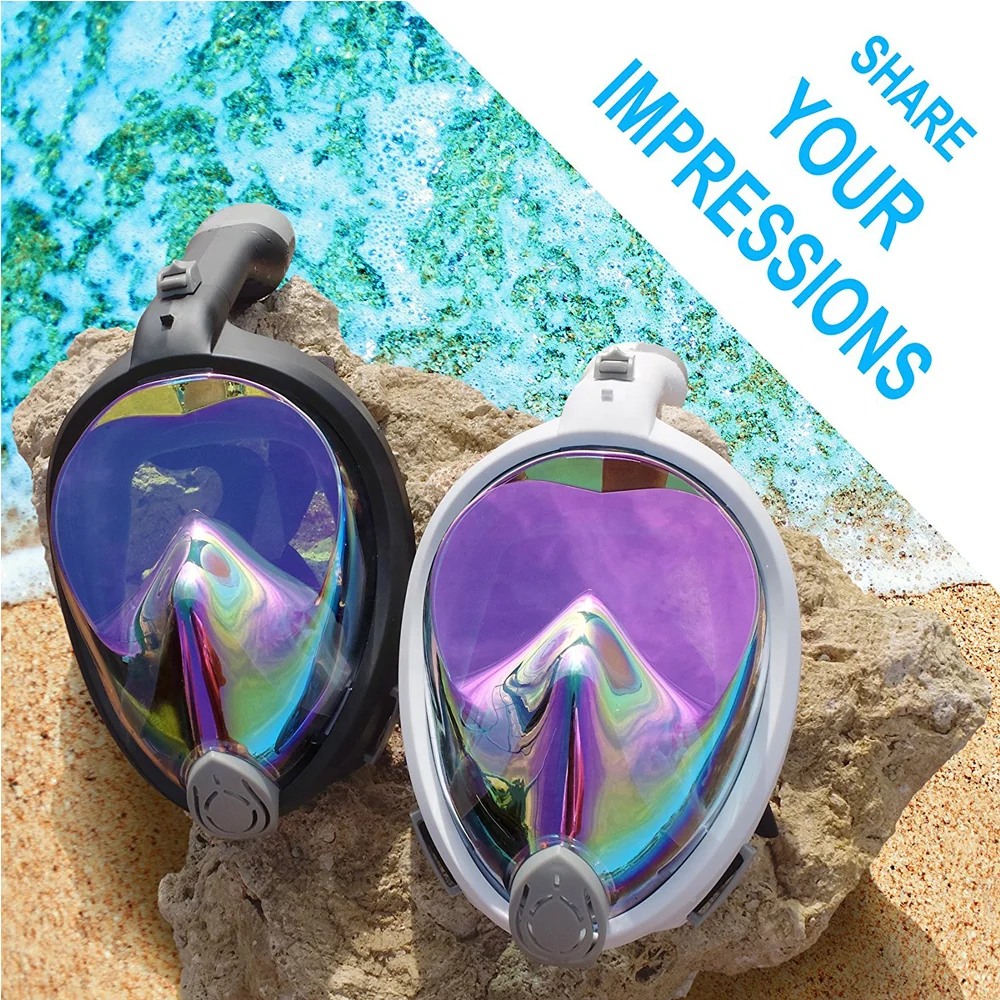 Custom Scuba Mask 180 Degree Cheap Full Face Mask And Snorkel Set Full