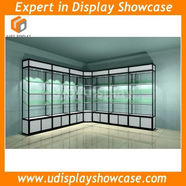 Wall Mount Gl Display Cabinet Corner Showcase High Cabinets Mall Kiosk For Jewelry Showcase Display Retail Design